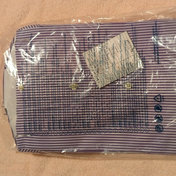 Ralph Lauren Custom Fit Men's purple/white stripe shirt. - Picture 4 of 9